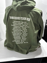 Load image into Gallery viewer, Uni-sex Hoodie Tour 2025 (Army Green)